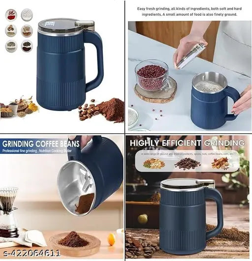 Portable Electric Coffee Grinder Grinding Dry Herbs Stainless Steel