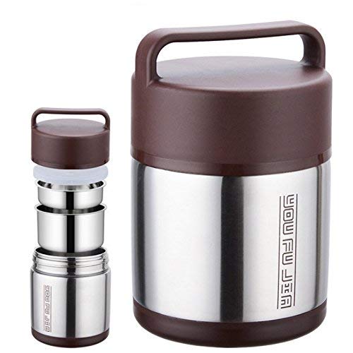 High 1.6L Lunch Pail Food Container Stainless Steel Lunch Box with Dinnerware Vacuum Insulated